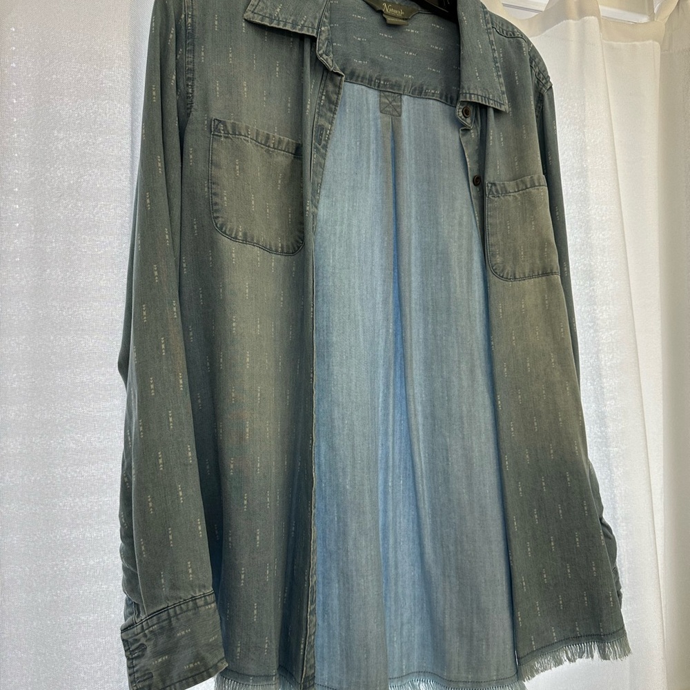 Natural Reflections Blue Patterned Shirt